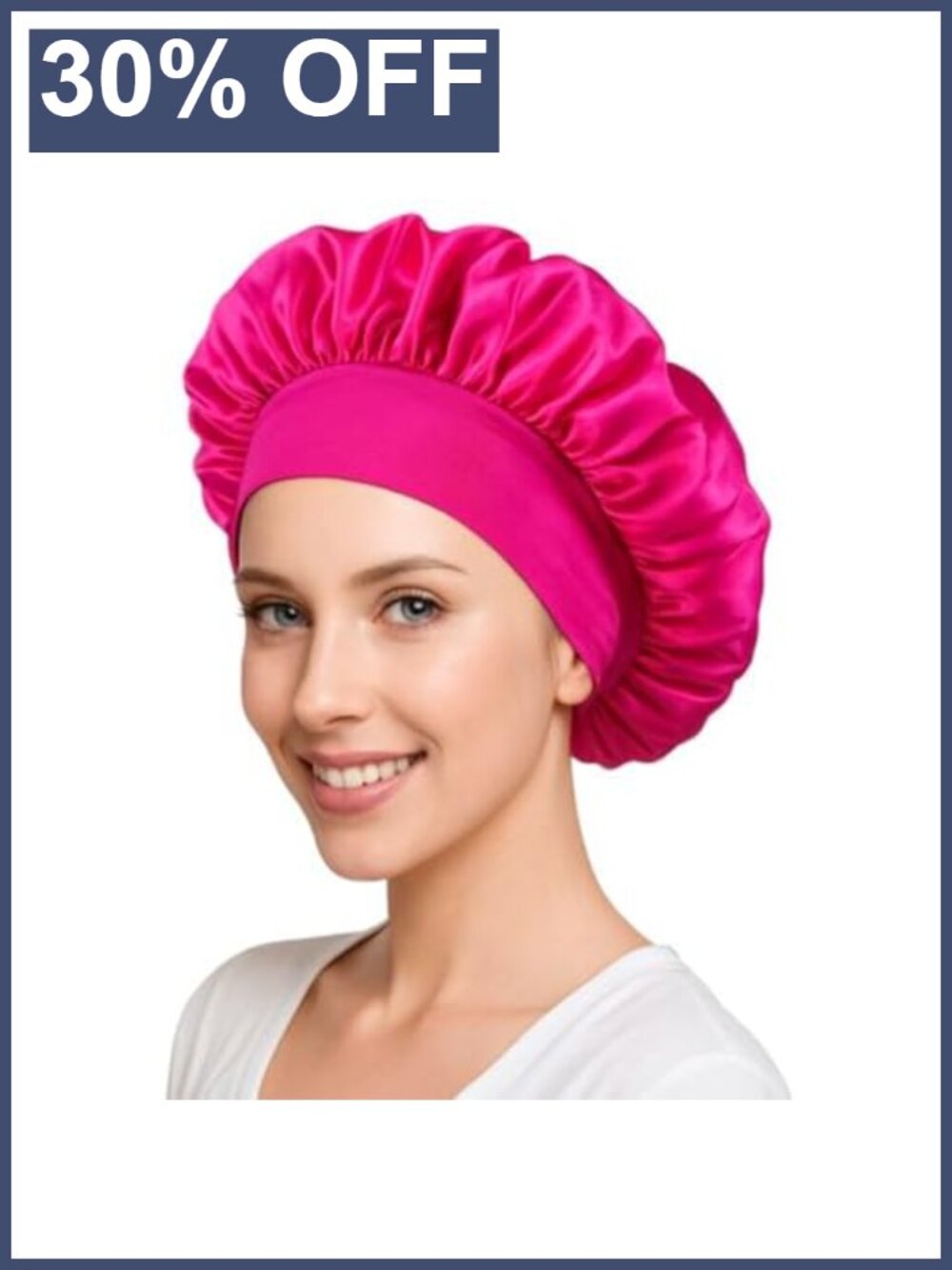 Satin Sleep Bonnet for Curly Hair Braids Natural Hairstyles Unisex Adjustable